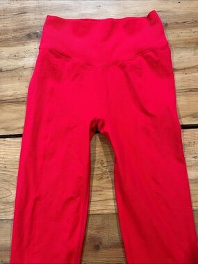 PINK Victoria's Secret M Red Seamless Leggings